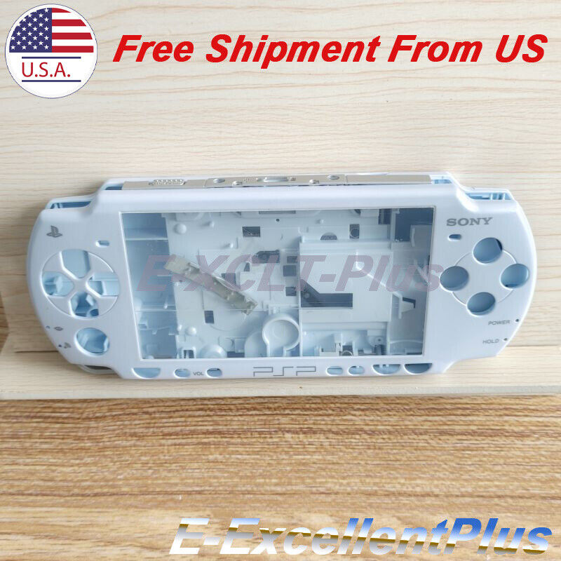 Full Housing Shell Case Cover & Buttons Sets For Sony PSP 2000 PSP2000 Sky Blue Unbranded Does not apply - фотография #6