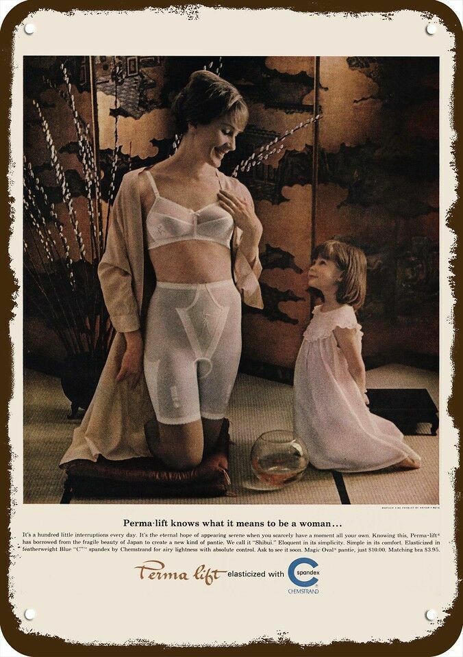 1964 KAYSER PERMA LIFT PANTIE & BRA Vintage Look Replica Metal Sign - SEXY MOM Без бренда