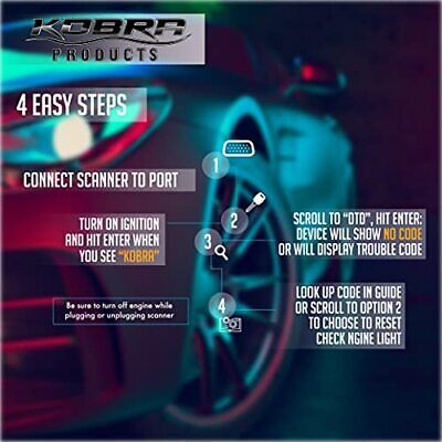 Kobra Newest Version OBD2 Scanner Car Code Reader - Universal Auto OBD Car Di... Kobra Products KOB-KB30 - фотография #4