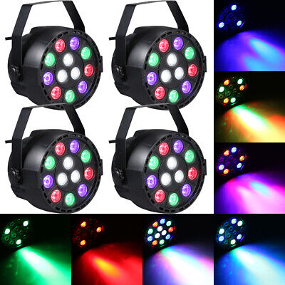 4pcs RGB 86 LED Stage Light PAR DMX-512 Disco Party Show Lighting Projector US Unbranded/Generic Does not Apply