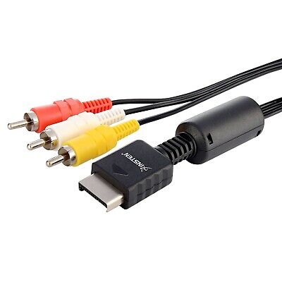 New 6 Feet RCA AV Audio Video Composite Cable Cord for Sony PS1 PS2 PS3 PS3 Slim INSTEN Does not apply