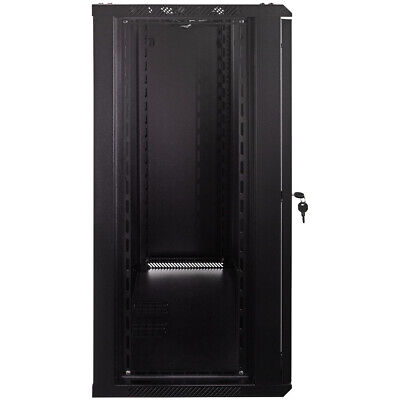 18U Wall Mount Network Server Data Cabinet Enclosure Rack Glass Door Lock w/ Fan NavePoint 00405914 - фотография #4