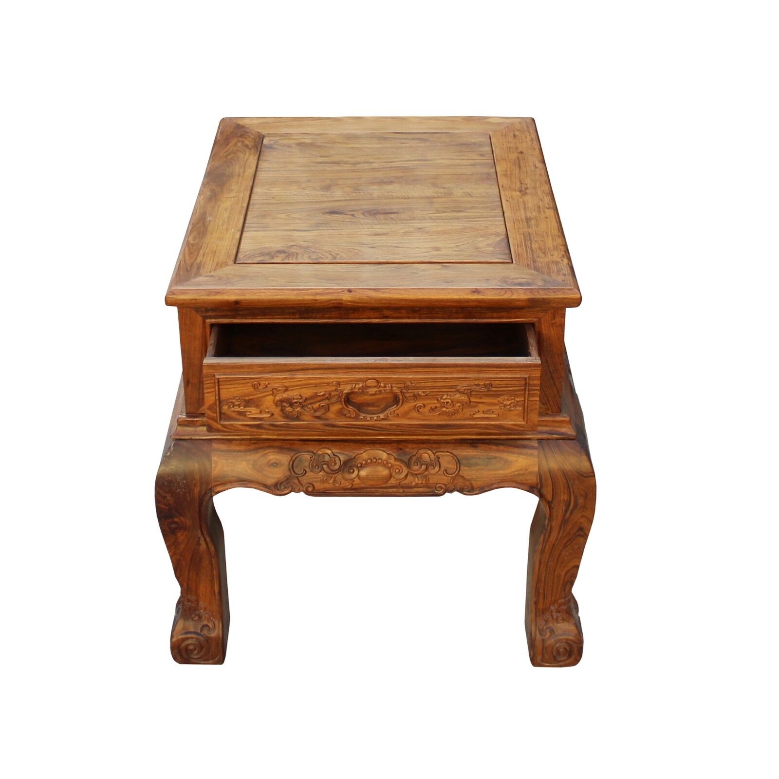 Chinese Oriental Huali Rosewood Flower Motif Tea Table Stand cs4579 Handmade Does Not Apply - фотография #6