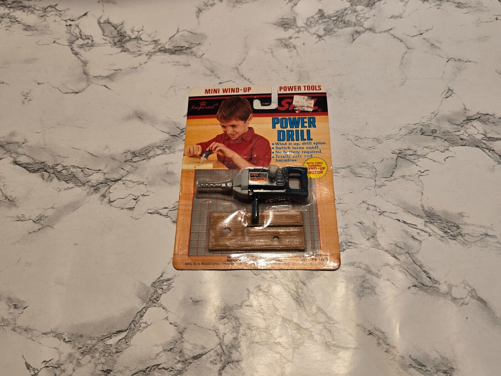 Vintage Skil Mini Wind-Up Toy Power Drill IMPERIAL