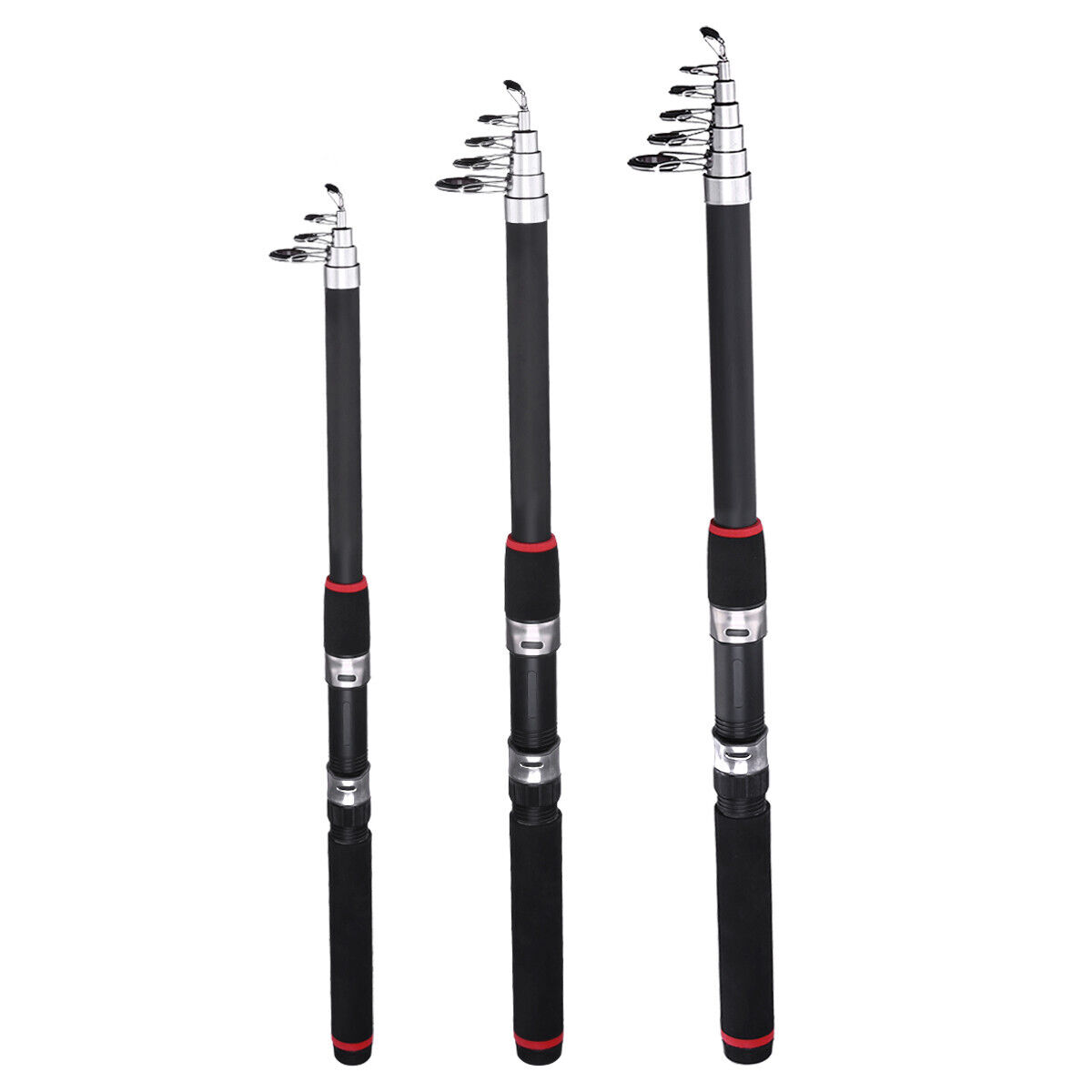 2X Fishing Pole Spinning Rod Carbon Fiber Portable Medium Fast Lightweight 3.0m Unbranded - фотография #10
