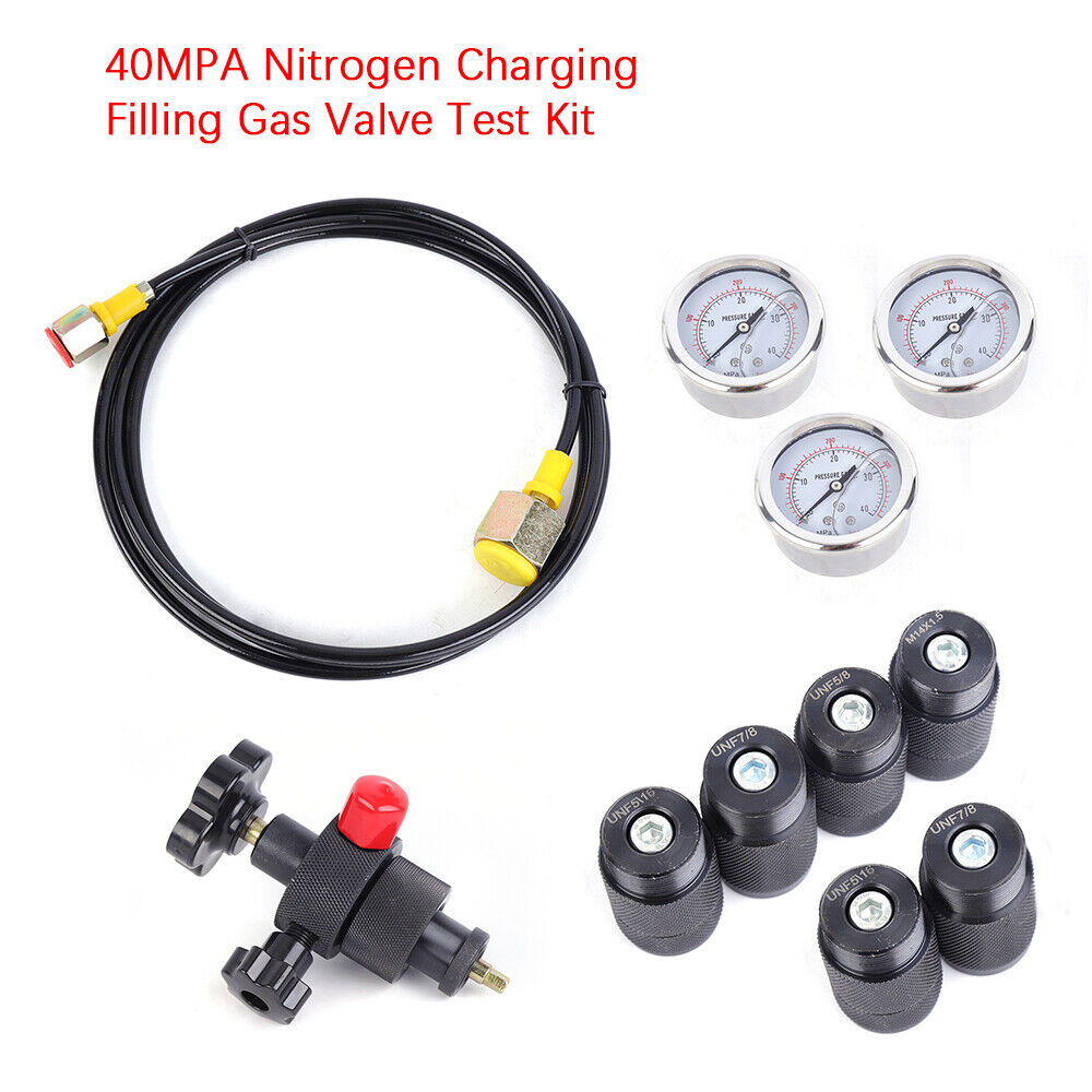 3 Gauge Hydraulic Nitrogen Accumulator Charging Gas Charging Pressure Test USA Unbranded Does not apply - фотография #3