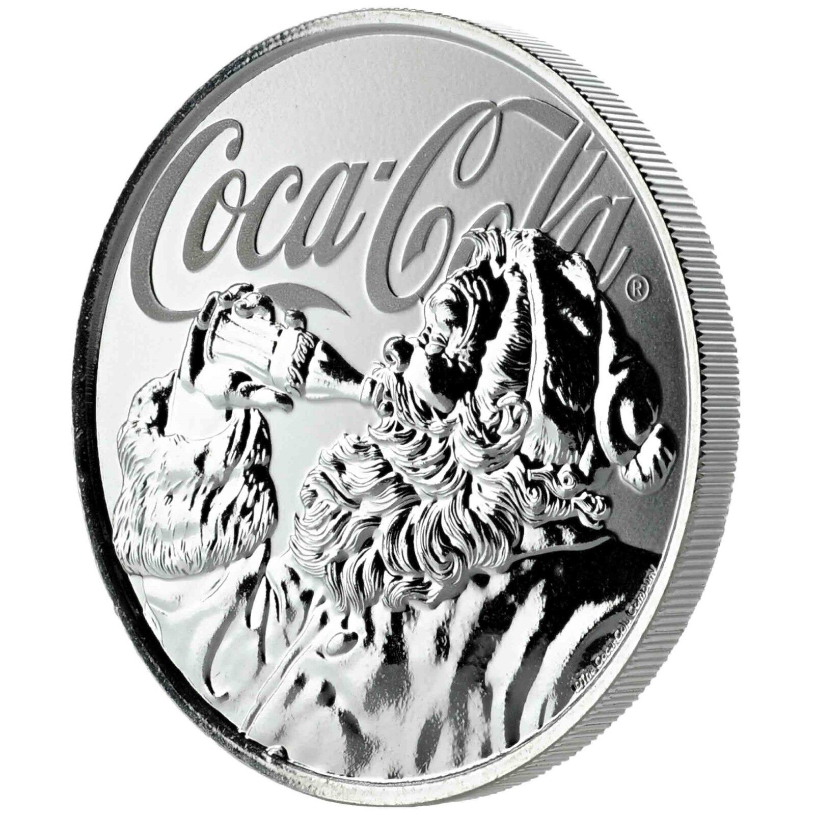 2019 1oz .999 Silver Coca-Cola® Holiday Coin - Limited Mintage Collectible #A465 Без бренда - фотография #10