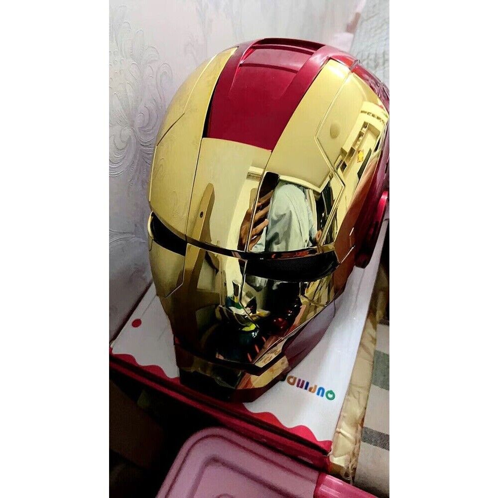 AUTOKING Iron Man MK5 Mask Helmet Golden Ver.Wearable Voice-control COSPLAY Unbranded - фотография #9