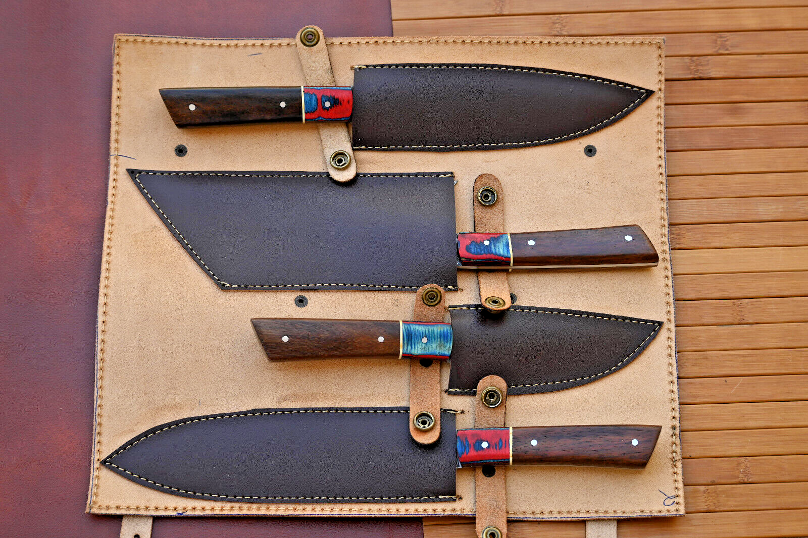 Custom Made Damascus Chef Knife Set Kitchen Cutlery - Hand Forged Damascus 2321 Chef Knife 2321 - фотография #4