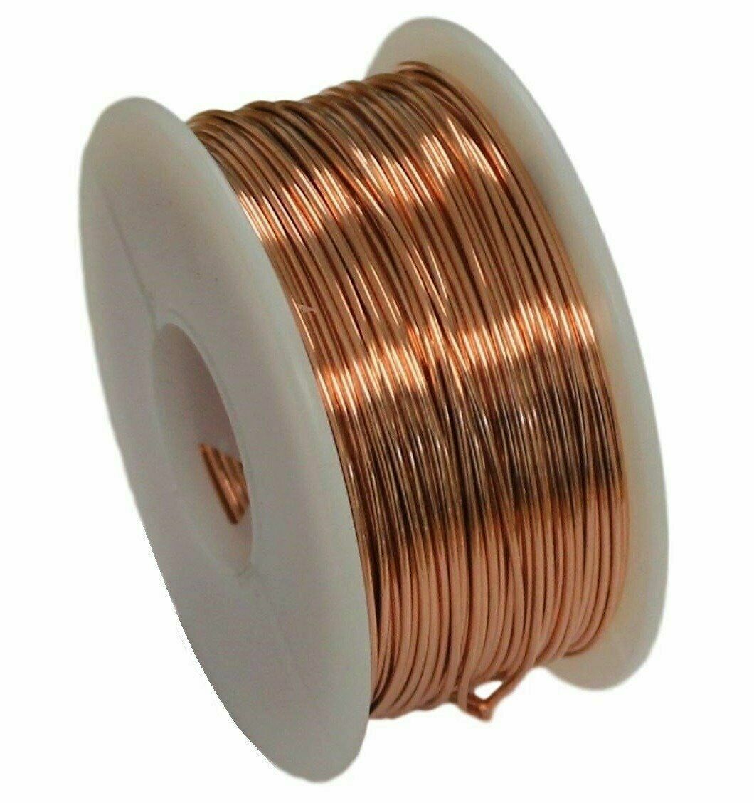 Solid Copper Round Wire ( 1/2 Lb. Spool ) Choose Gauge & Temper / 10 To 30 Ga Copper Wire USA / By: Modern Findings LLC (TM)