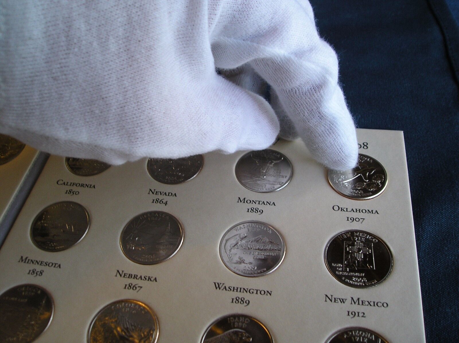 50 State Quarters Album with Territories Coin Collecting! Binder, Folder, Book! Littleton Coin Company LTCY0004