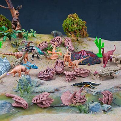 Prehistoric Animal Toys Figurines Realistic Dinosaur Volcano 27pcs volcano sets Does not apply Does Not Apply - фотография #4