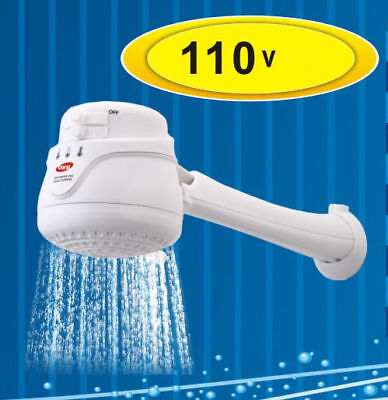 Electric Shower Head Tankless Water Heater , Instant Hot Water 110V - FREE ARM ! Coral Does Not Apply