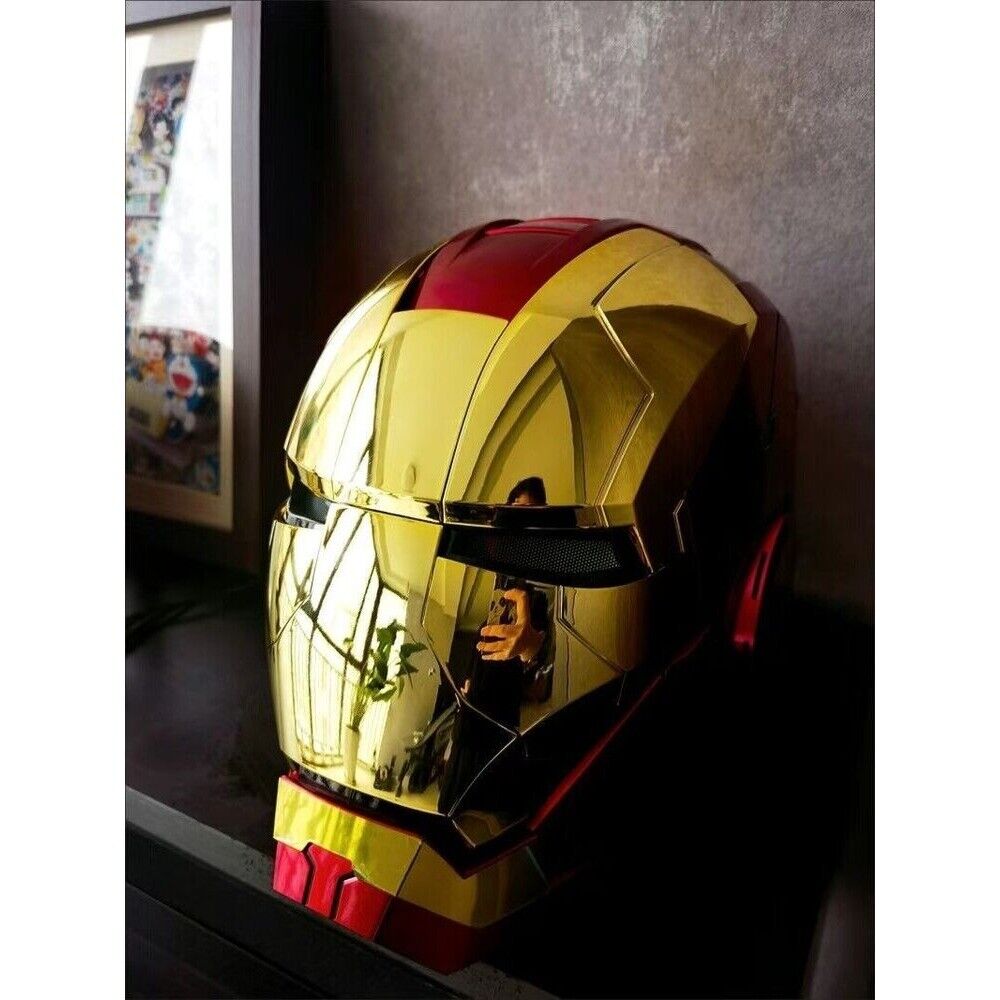 AUTOKING Iron Man MK5 Mask Helmet Golden Ver.Wearable Voice-control COSPLAY Unbranded - фотография #6