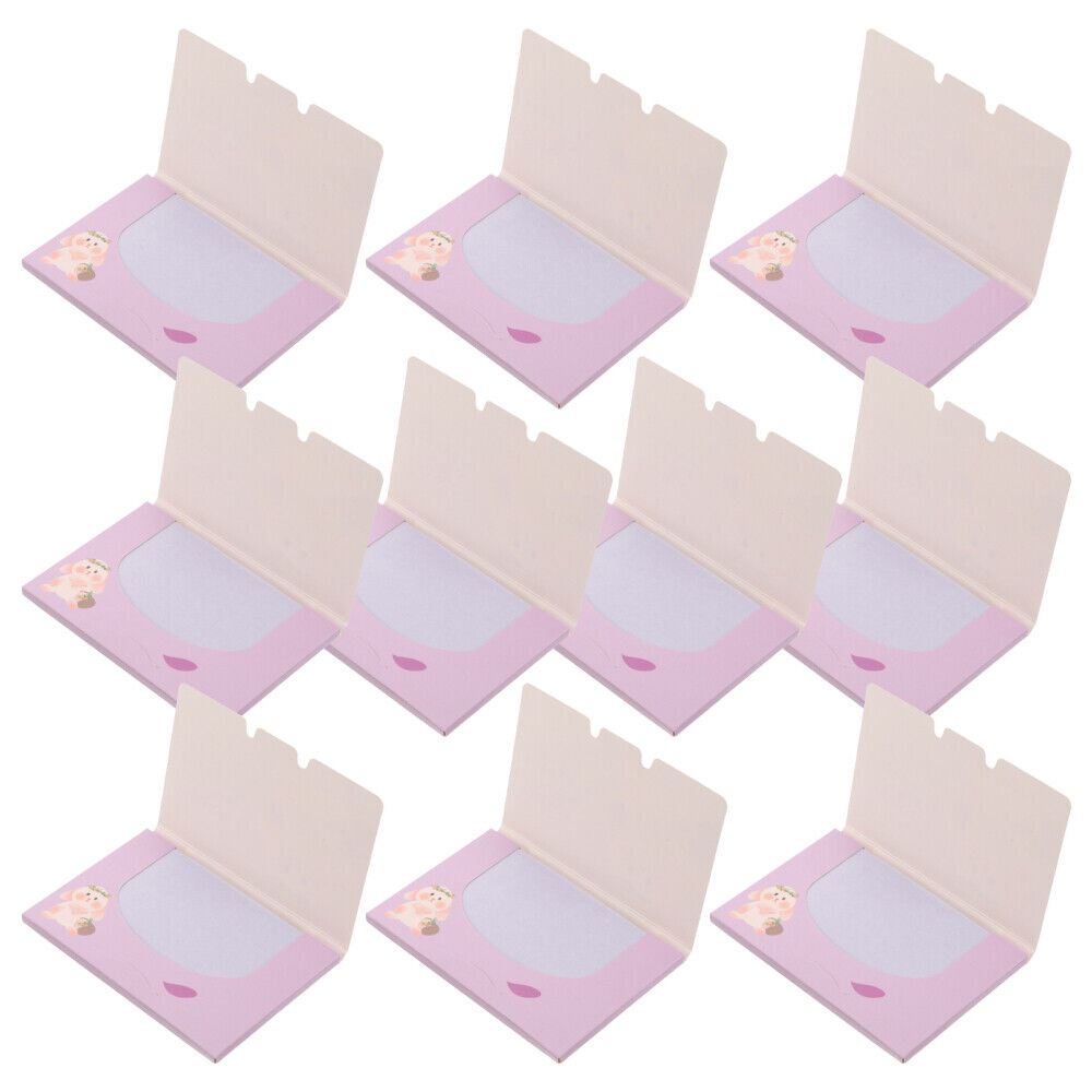 10 Box Oil Blotting Sheets Portable Beauty Blotters for Skin Care Purple None QT1633280WY7KDYU - фотография #4