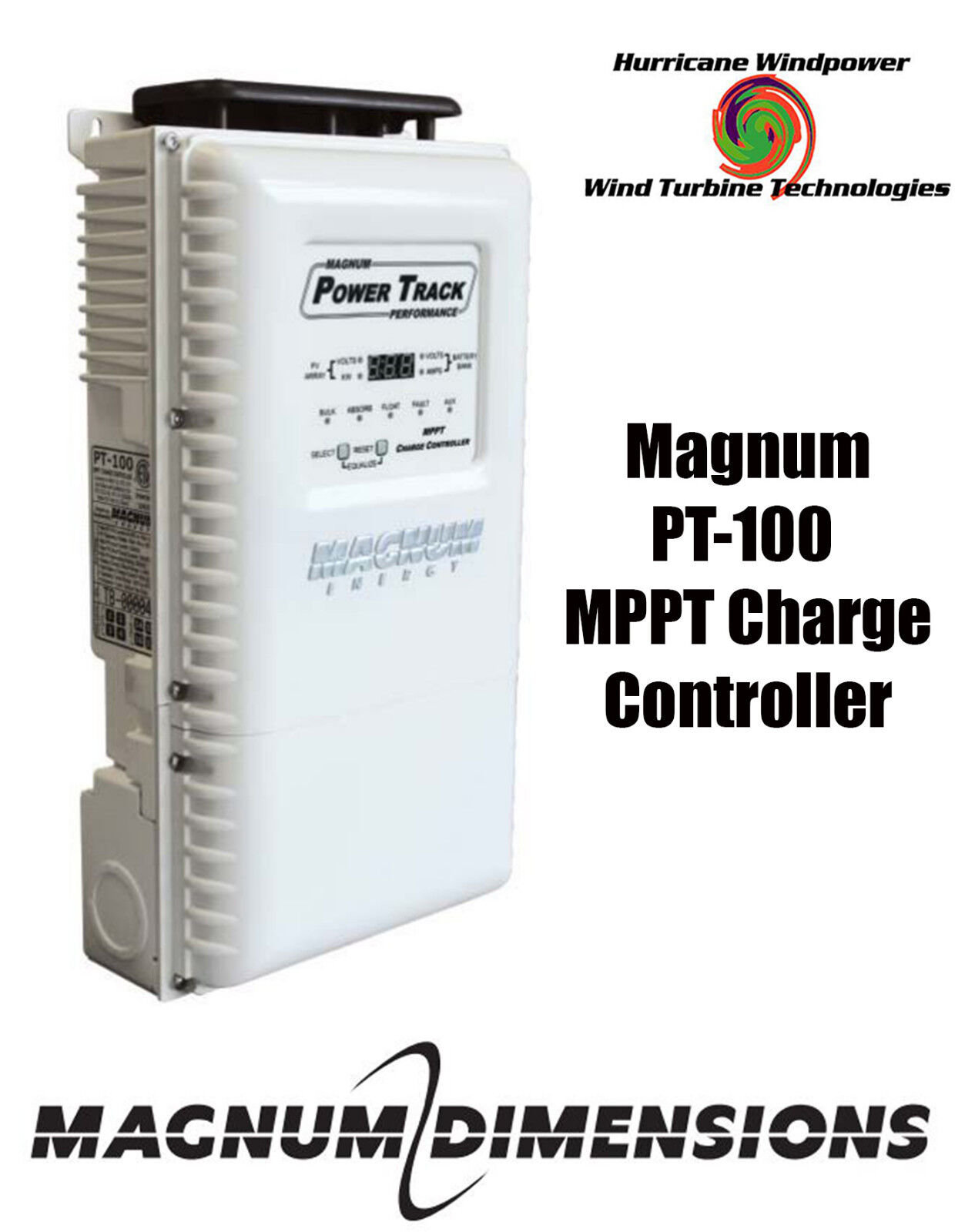 Magnum Energy PT-100 100A MPPT Solar Charge Controller Made in USA Magnum PT-100