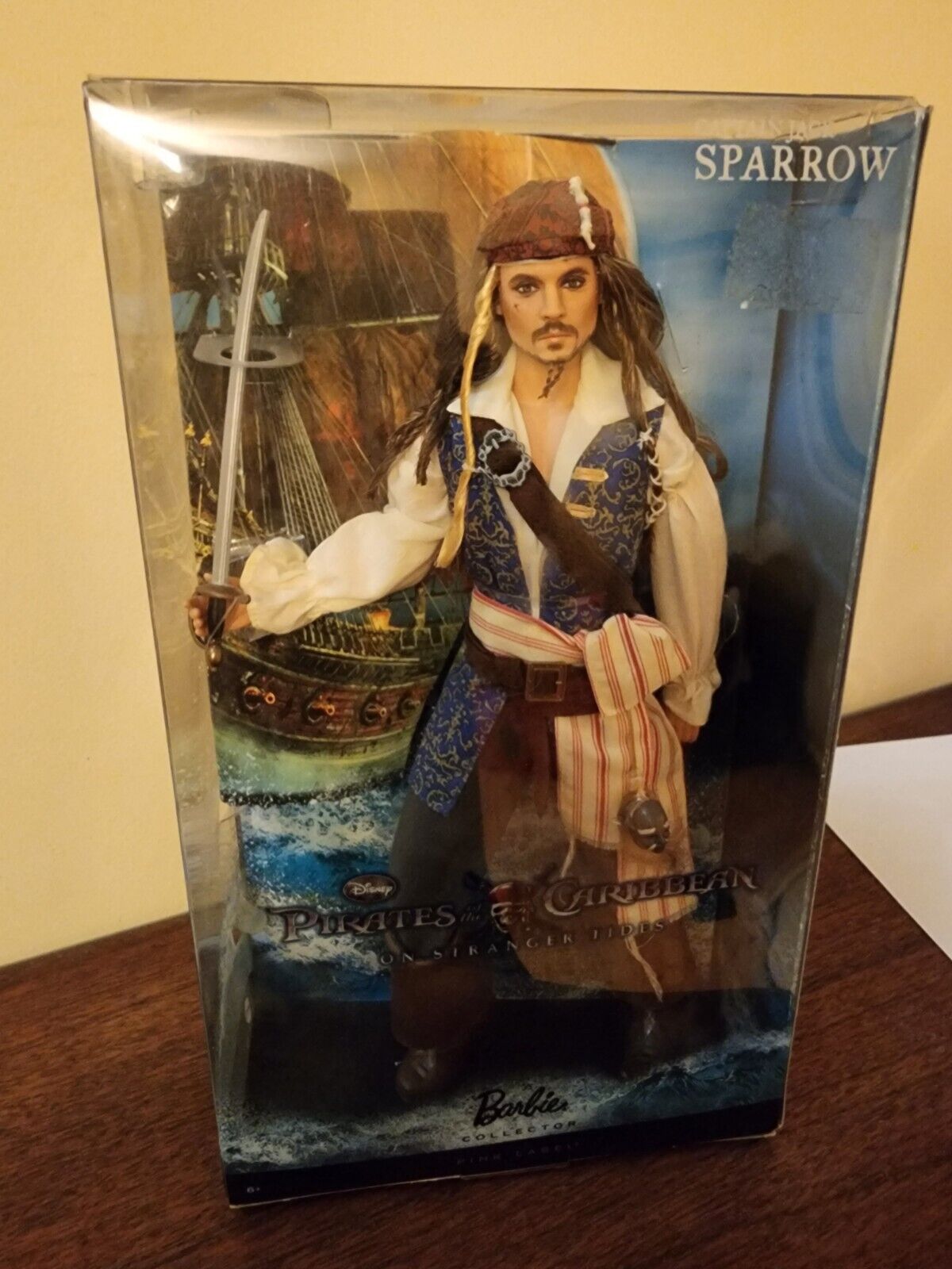 2010 Barbie Captain Jack Sparrow Pirates of the Caribbean Doll New Disney Mattel Mattel - фотография #7