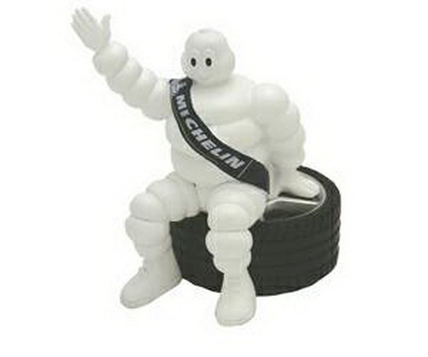 MICHELIN Man Doll Collectible BIBENDUM Figure Sit on Tyre 4"  Air Freshener Car Michelin - фотография #8