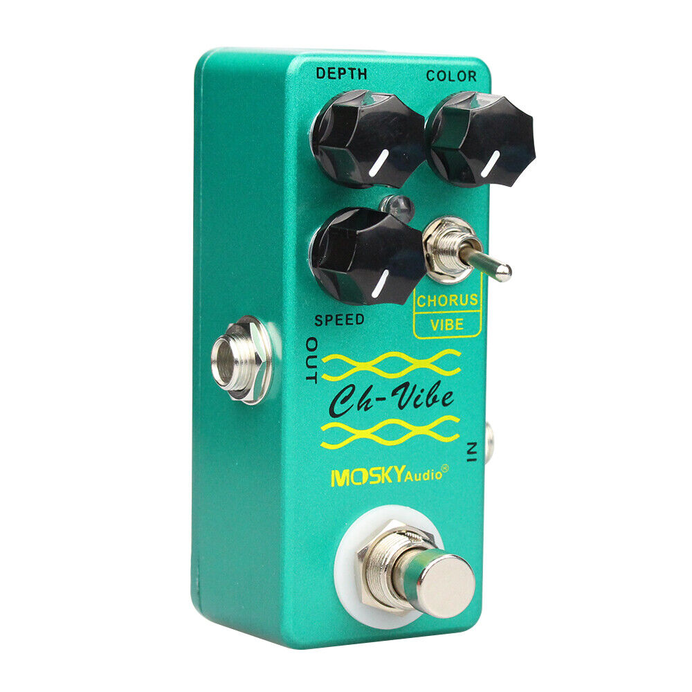 Mosky Chorus Vibe Guitar Effect Pedal Vibe Sound True-Bypass Vintage Tone LED Mosky Does not apply - фотография #3