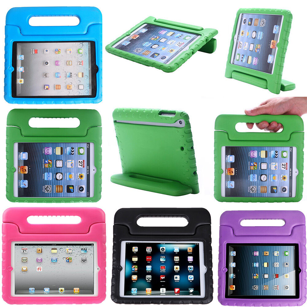 Kids Shock Proof Foam Case Handle Cover Stand for iPad 2 3 4 5 Mini Retina & Air TekDeals Does Not Apply
