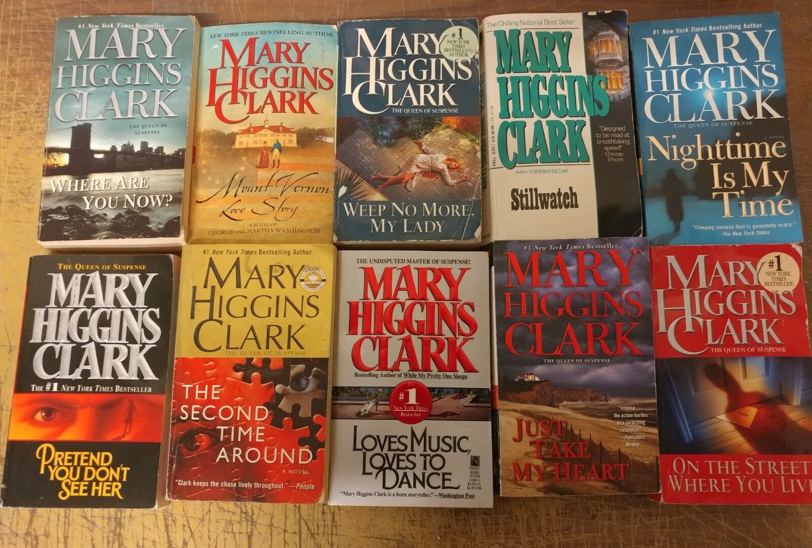 Lot of 10 Mary Higgins Clark Mystery Suspense Thriller Novel Books Paperback MIX Без бренда - фотография #3