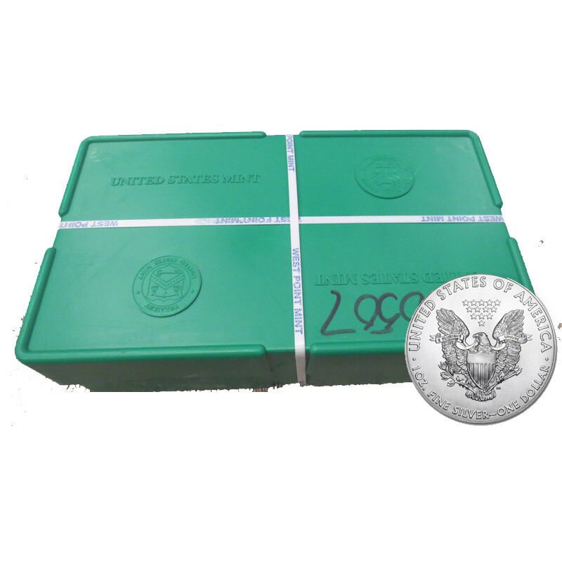 500 Silver American Eagle 1oz Coins Sealed in a US Mint Sealed Monster Box  US Mint