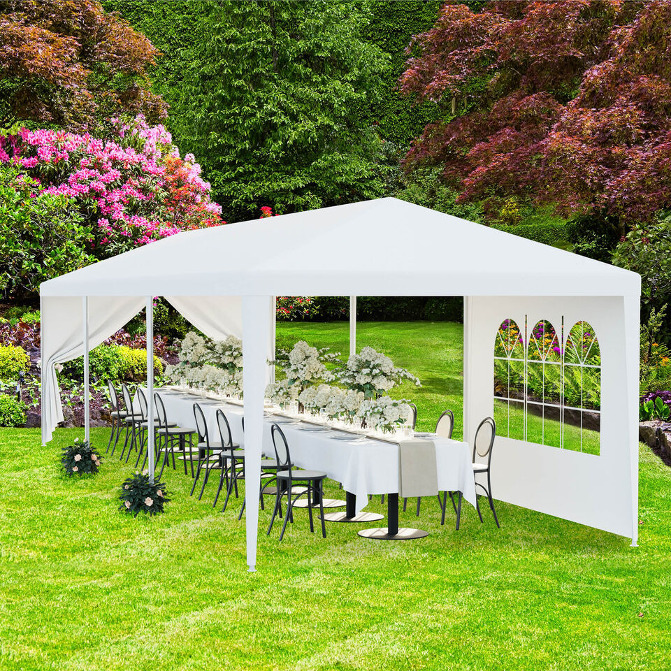 10'x30' White Outdoor Gazebo Canopy Wedding Party Tent 8 Removable Walls 8 Segawe GSDH021233 - фотография #14