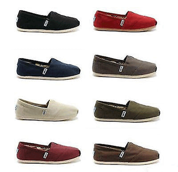 New Authentic Womens Toms Classic Slip On Flats Canvas Shoes US sizes Tom's