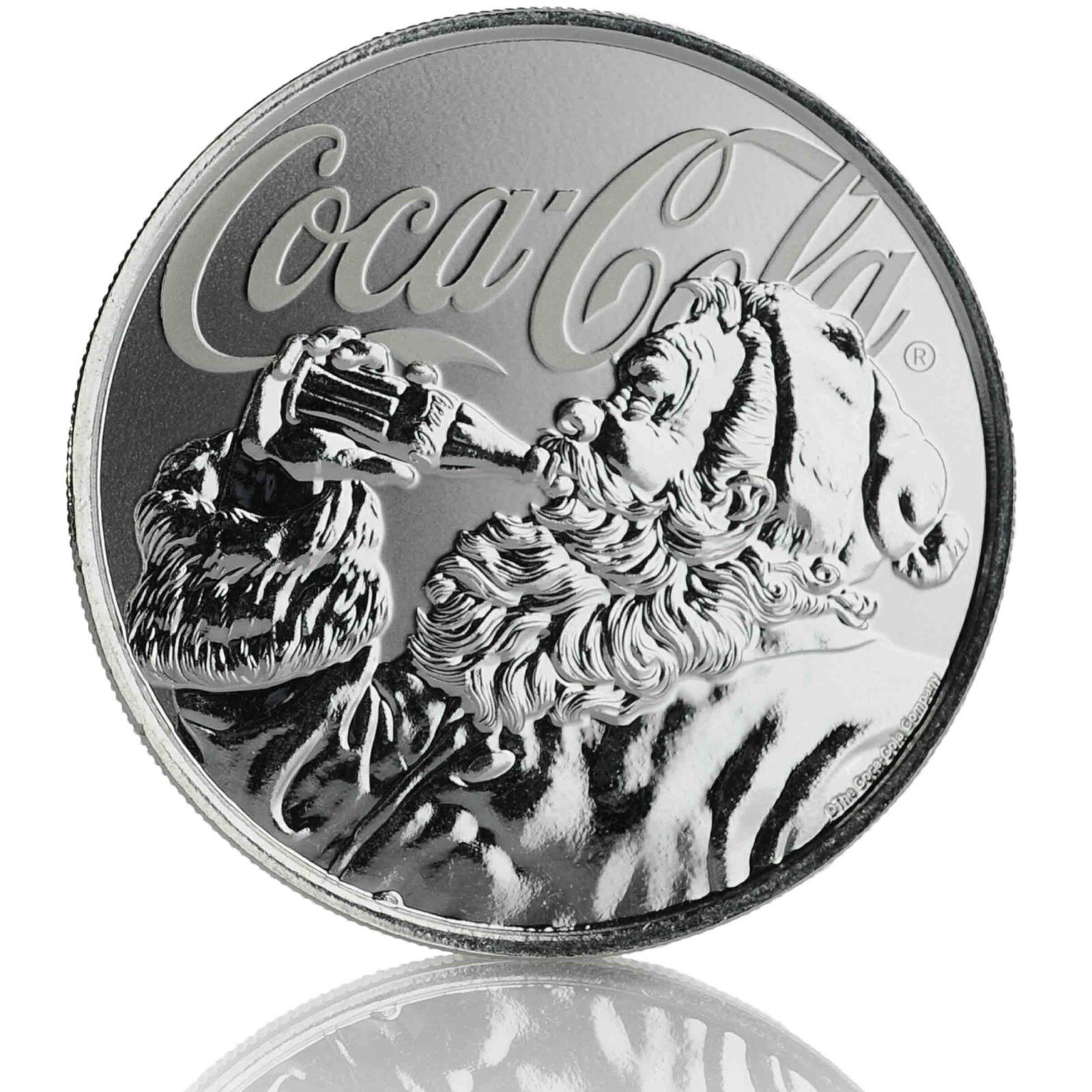 2019 1oz .999 Silver Coca-Cola® Holiday Coin - Limited Mintage Collectible #A465 Без бренда - фотография #6