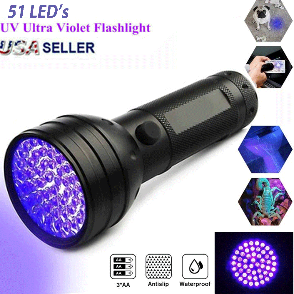 UV Ultra Violet 51 LED Flashlight Blacklight Light 395 nM Inspection Lamp Torch  Unbranded Does Not Apply