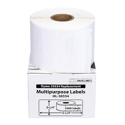 DYMO LW 30334 Medium Multipurpose Labels - (6) Rolls of 1000 - FREE & FAST SHIP HouseLabels HL-30334-006