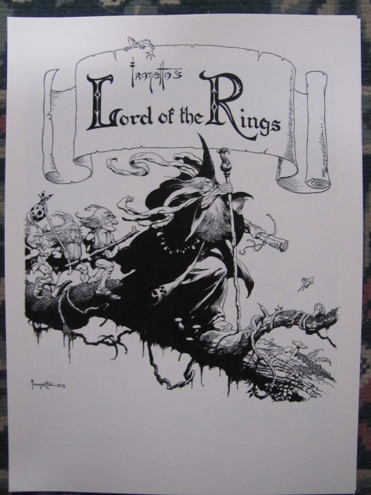 Frank Frazetta-Lord of the Rings portfolio RARE New w/ COA  numbered to 1000 Без бренда