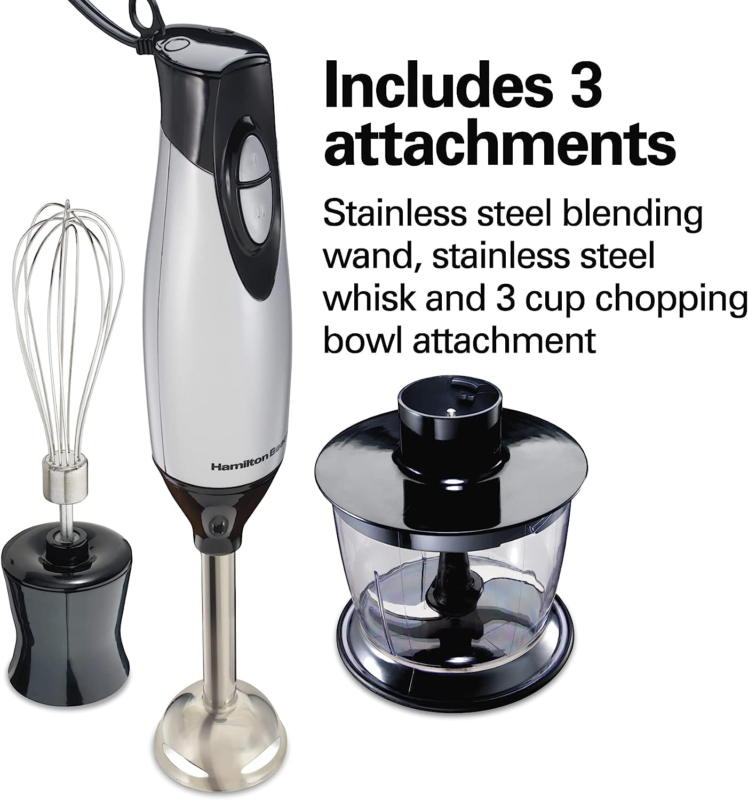 4-In-1 Electric Immersion Hand Blender with Handheld Blending Stick, Whisk + 3-C Does not apply - фотография #6