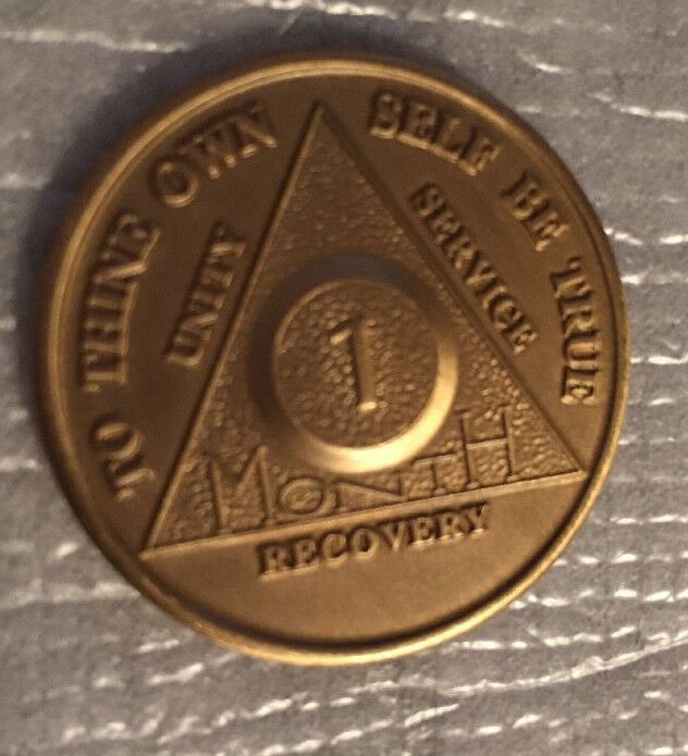 Alcoholics Anonymous 30 Day Recovery Coin Chip Medallion Medal Token AA Days Без бренда - фотография #2