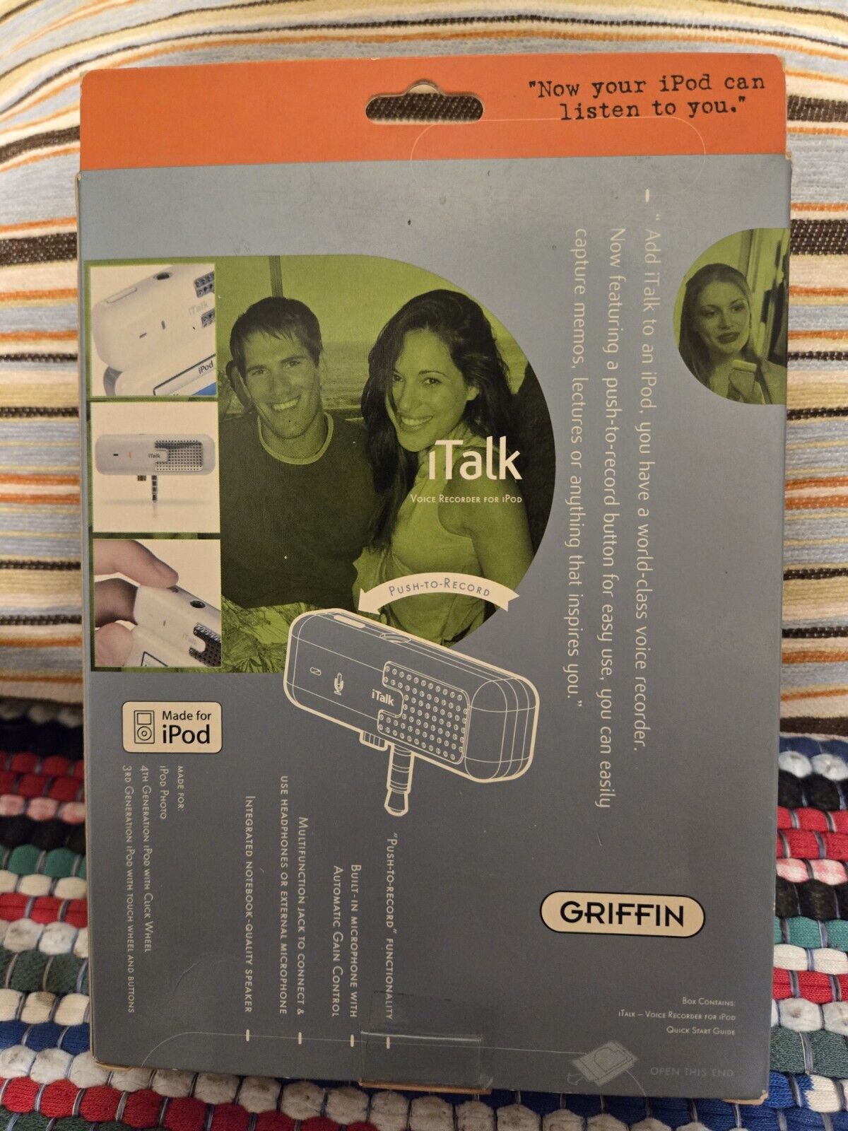 Griffin ITalk Voice Recorder For iPod (PC/MAC/iPod Photo/3rd Gen and 4Gen iPods) Griffin iTalk - фотография #2