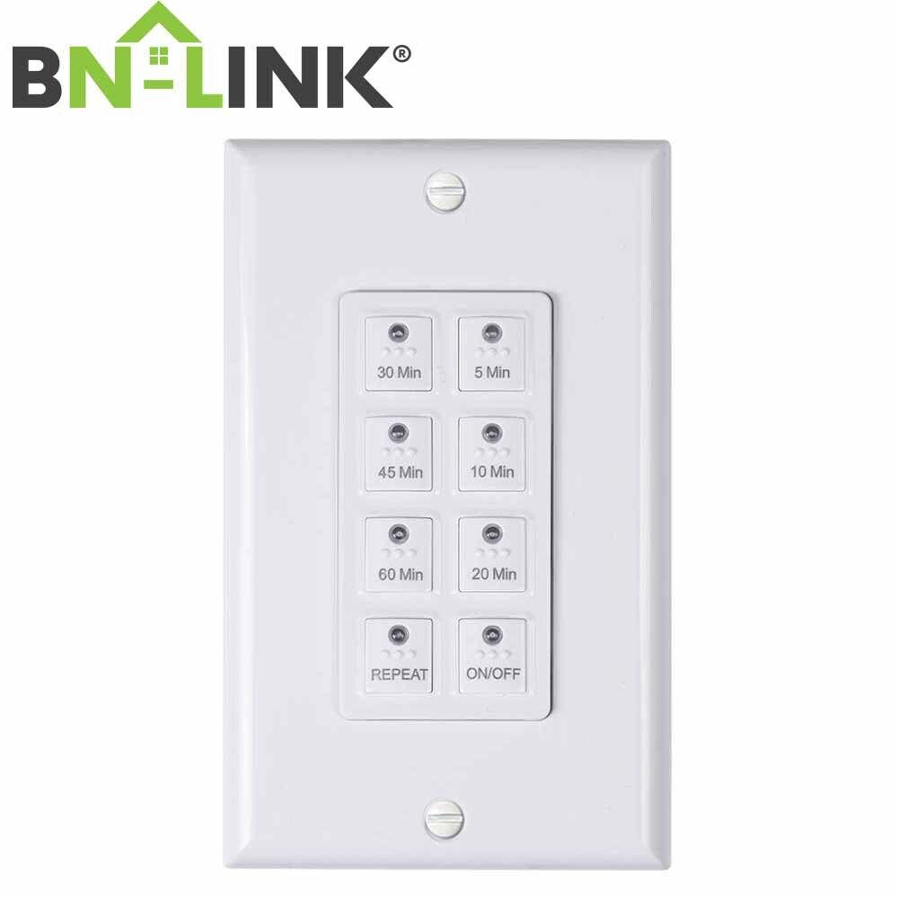 BN-LINK Countdown Digital In-wall Timer Switch w/Push Button 5-10-20-30-45-60min BN-LINK BND-60/U99A