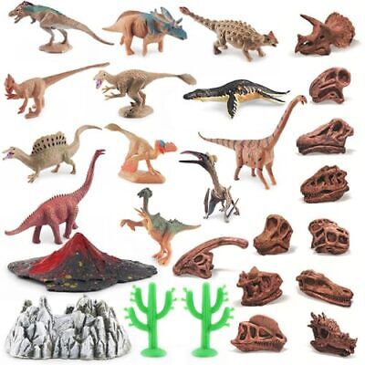 Prehistoric Animal Toys Figurines Realistic Dinosaur Volcano 27pcs volcano sets Does not apply Does Not Apply - фотография #2