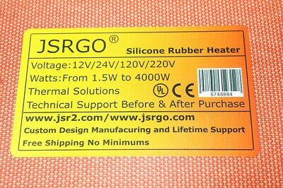 1" X 11.8" 25 X 300mm 12V 10W w/ 3M JSRGO CE UL Silicone Rubber Heaters 4 PCs JSRGO Does Not Apply - фотография #2