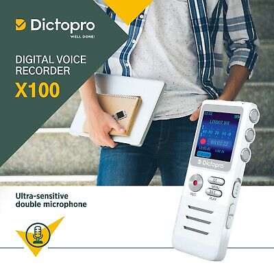 DICTOPRO X100 Digital Voice Activated Recorder Portable Mini Tape Dictaphone 8GB Dictopro X100 - фотография #4