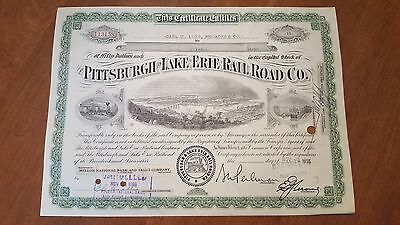 10 Different Railroad Stock Certificates Reading Pennsylvania B&O Erie Lot Без бренда - фотография #5