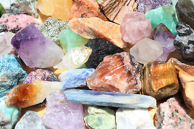 Bulk Crafters Collection 1/2 lb Box Gems Crystals Natural Raw Mineral 250g Rocks Без бренда - фотография #5