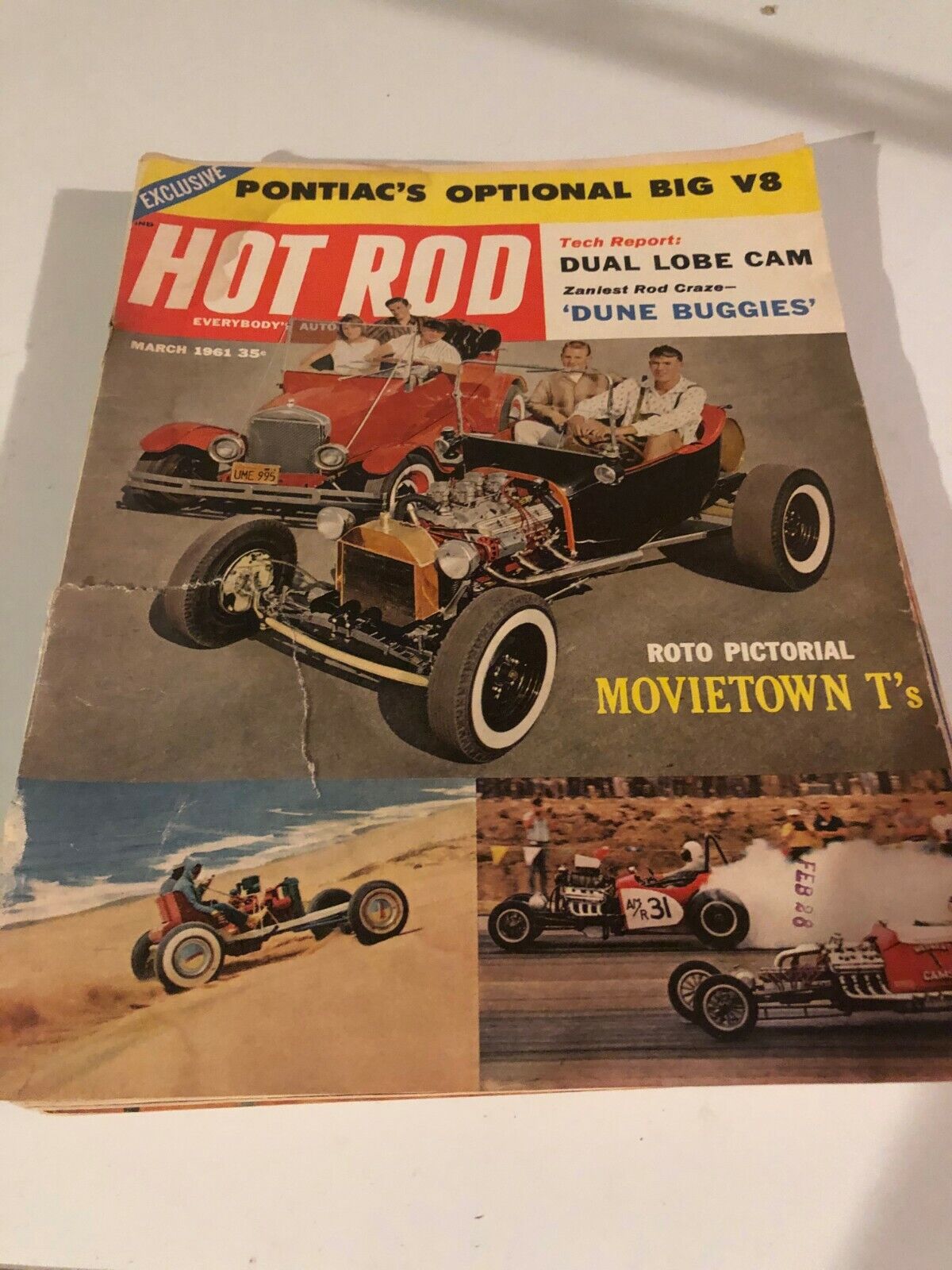 1961 Hot Rod Magazines. Jan, Feb,Mar, editions Hot Rod