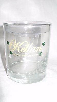 KELLAN IRISH WHISKEY - BRANDED GLASS ROCKS GLASS - 6 PACK *NEW* KELLAN