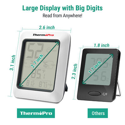 2xThermoPro Digital Hygrometer LCD Indoor Thermometer Temperature Humidity Meter ThermoPro TP-50 - фотография #3