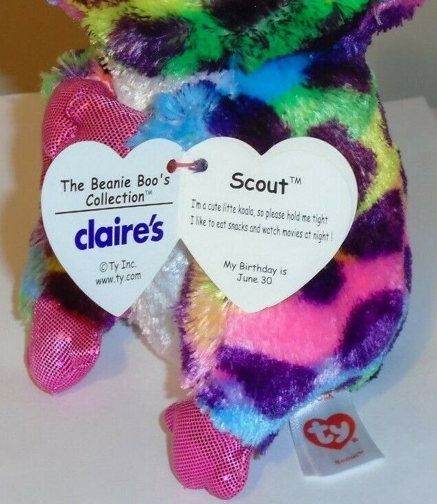 Ty Beanie Boos - SCOUT the Koala Bear (6 Inch)(Claire's Exclusive) NEW MWMT Ty - фотография #4