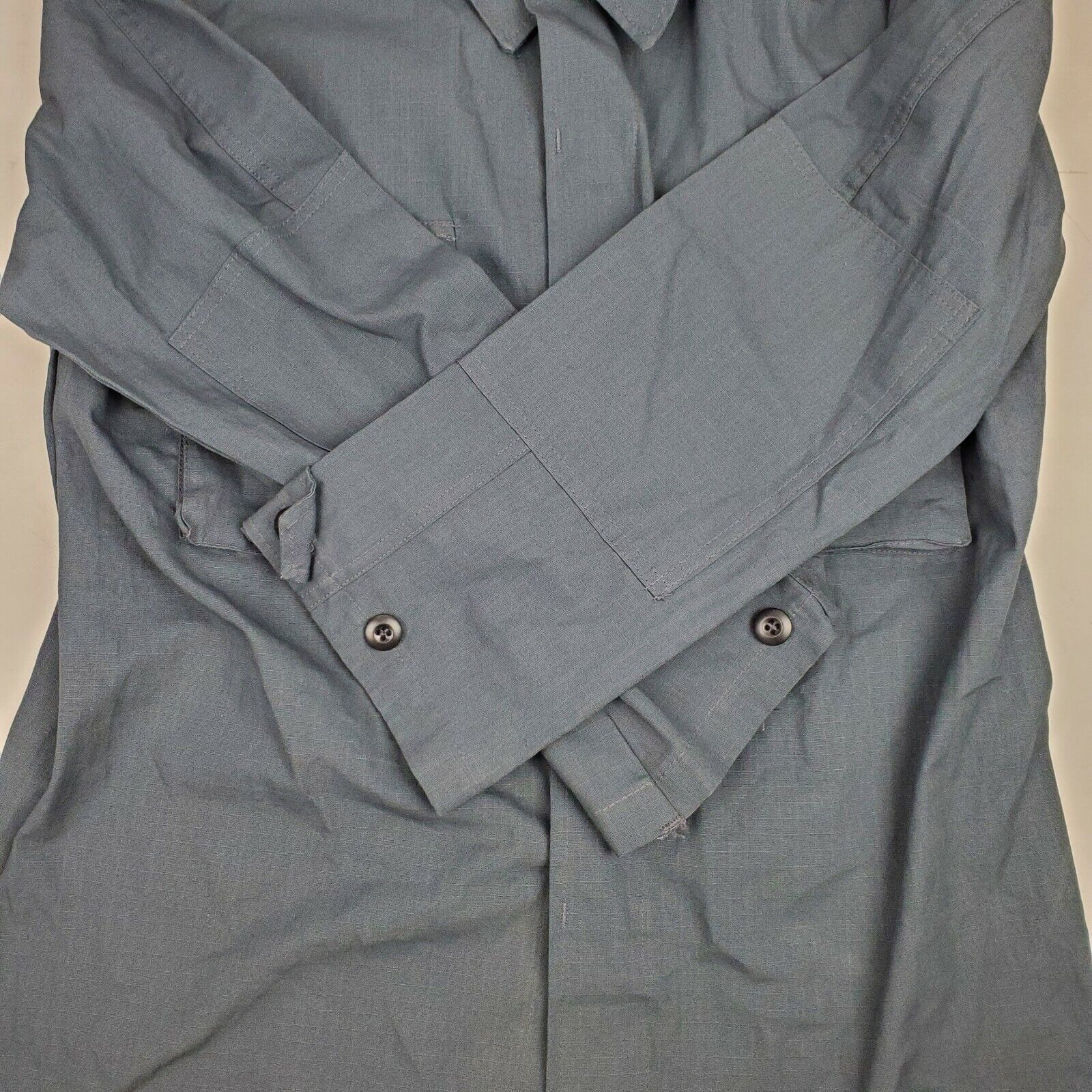NWOT Military Tactical Shirt Grey Combat Coat Sz Medium Regular Long Sleeve USA Без бренда - фотография #2
