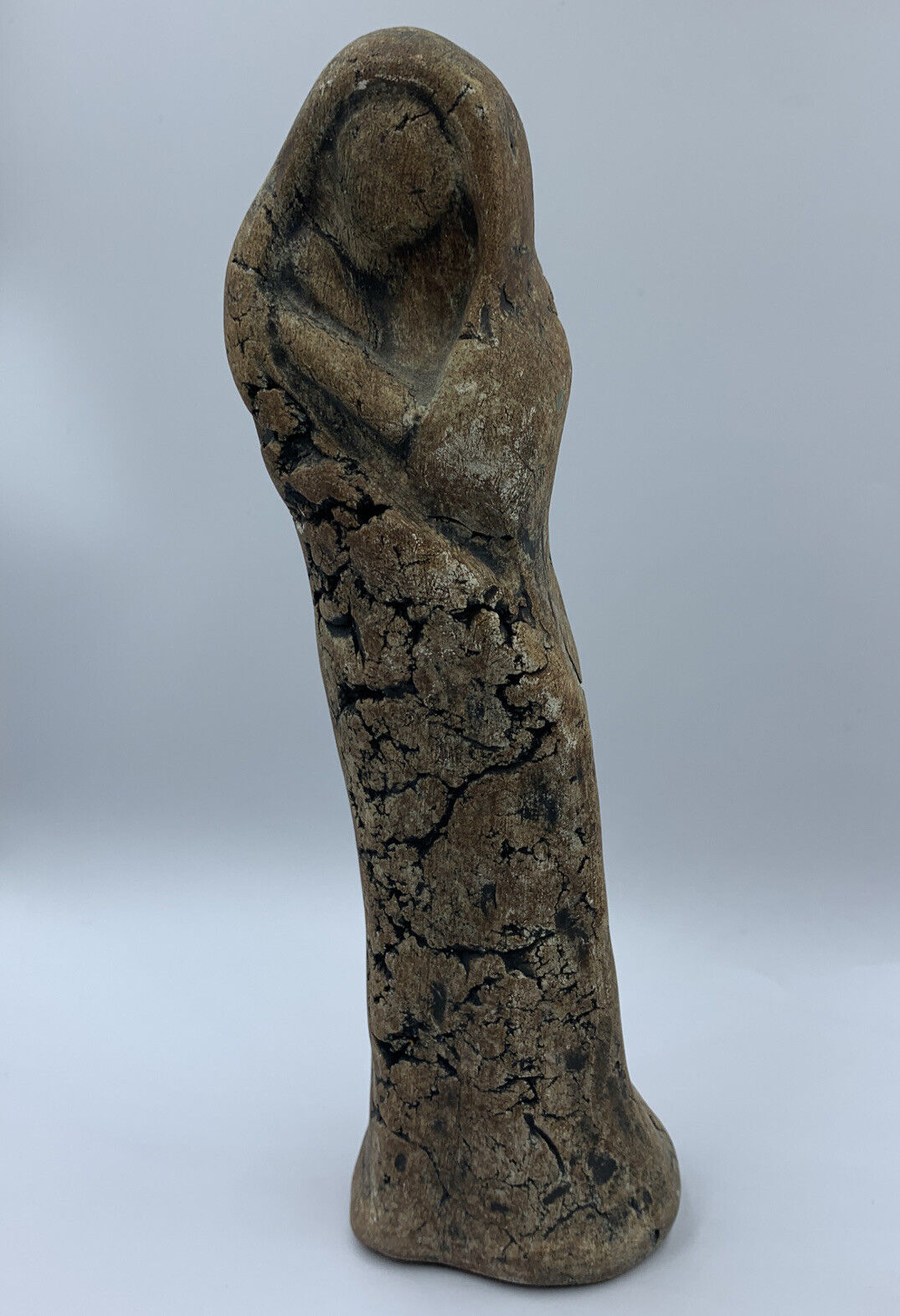 Folk Art Hand Carved Stone Women Figure 8” Tall, Engraved By Stan Без бренда - фотография #2
