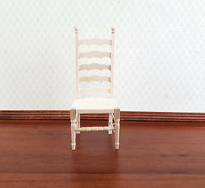 Dollhouse Miniature Unfinished Ladderback Chair 1:12 Scale Kitchen & Dining Unbranded - фотография #2