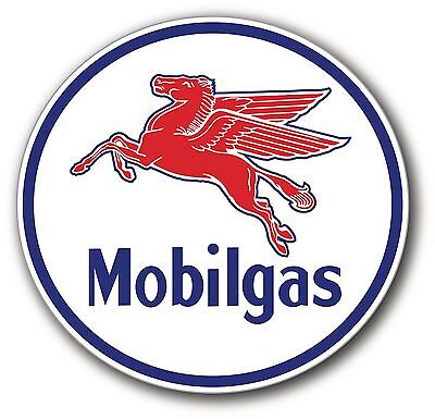 SUPER HIGH GLOSS OUTDOOR 4 INCH MOBIL MOBILE GAS PEGASUS ROUND DECAL STICKER  Sinclair