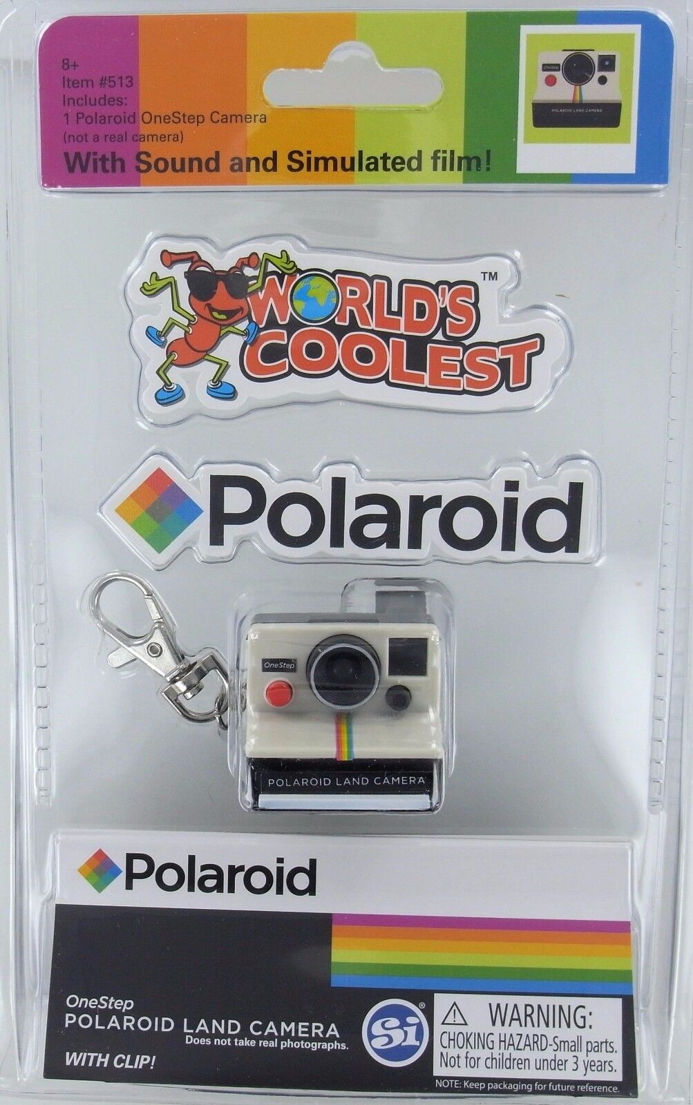 Worlds Coolest Smallest POLAROID LAND CAMERA Toy Miniature Mini OneStep Keychain Без бренда - фотография #4